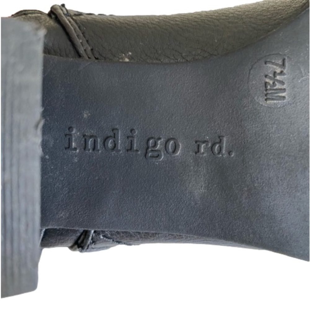 INDIGO RD Tall Boots Side Zip Buckle Detail Slouch Black, Women Size 7.5 - Picture 11 of 12